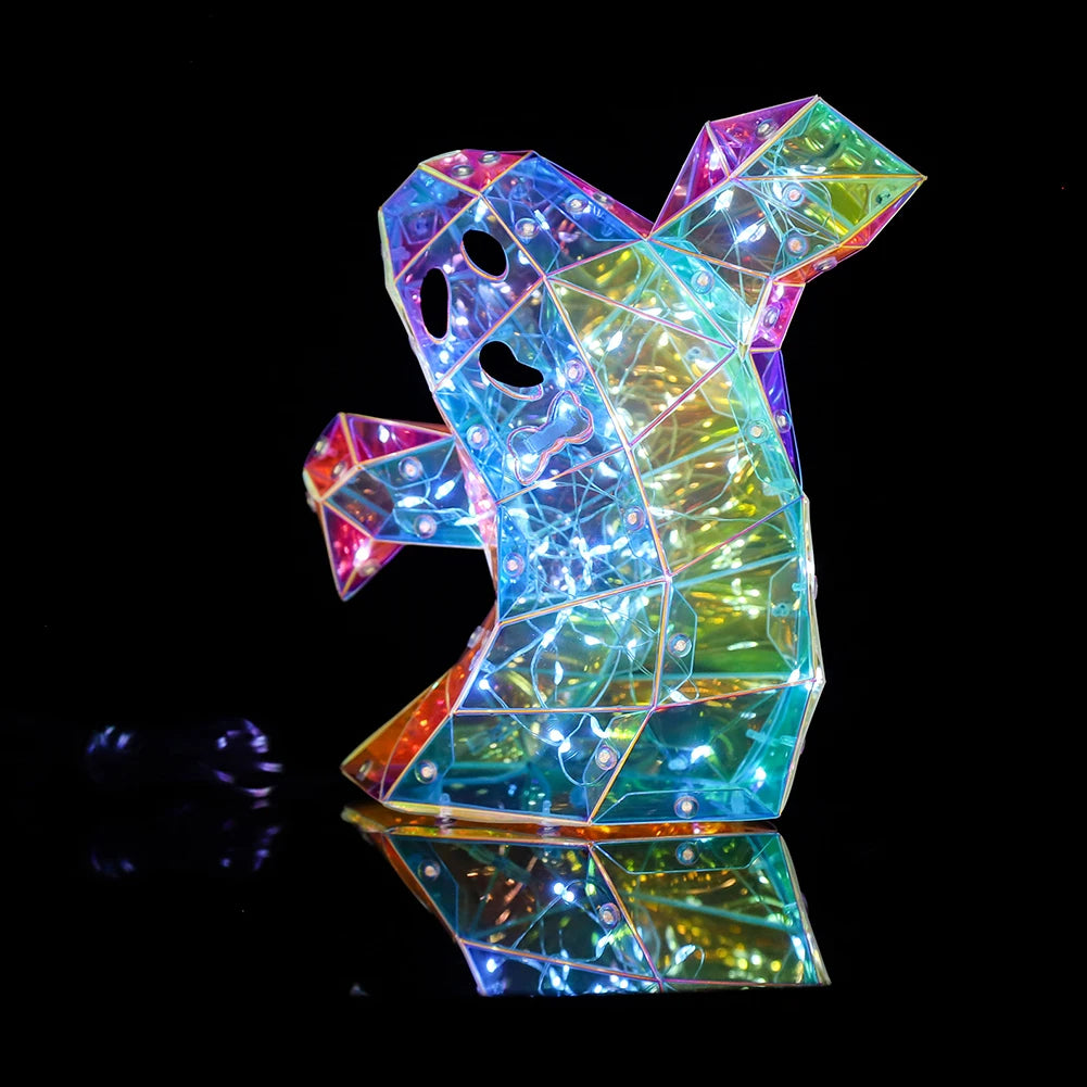 Gorgeous Shining LED Ghost Lights Halloween Decor Lights Halloween Ghost Decorations Halloween Light Up Ghost for Indoor Outdoor