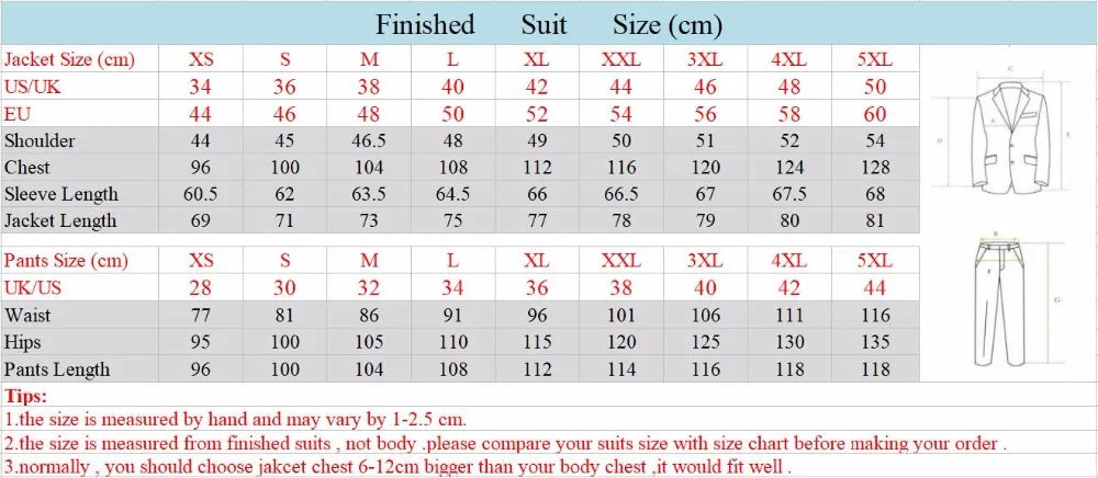 Classic Men Suit 3 Pieces Fashion Slim Fit Blazer Vest Pants Set Formal Business Wedding Tuxedos for Men Casual Clothing