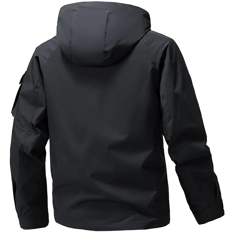 Men's three anti-punching jacket new jacket men's spring and fall fashion tide hooded workwear handsome casual versatile
