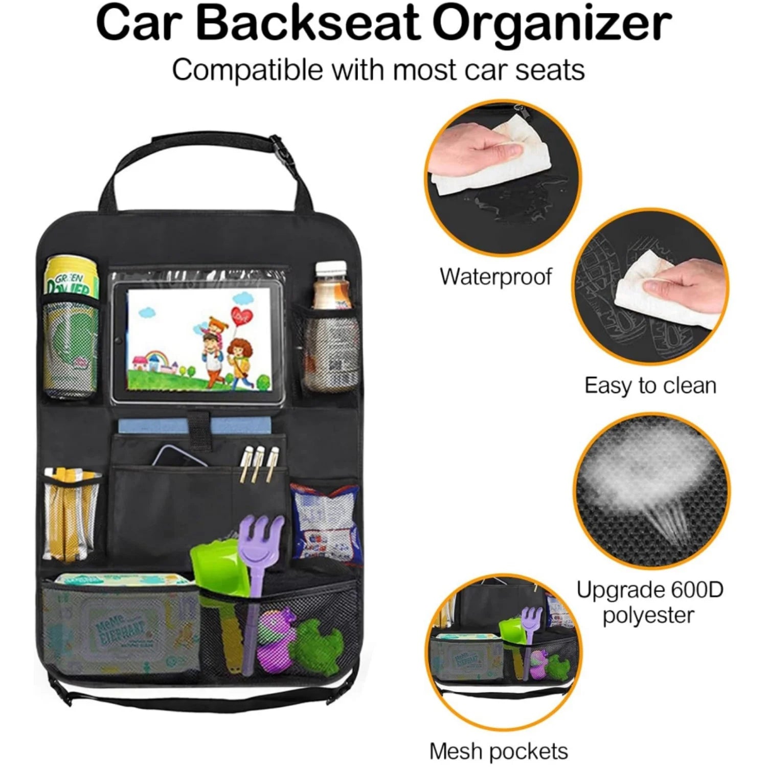 Organizador Universal para el Respaldo del Asiento del Coche