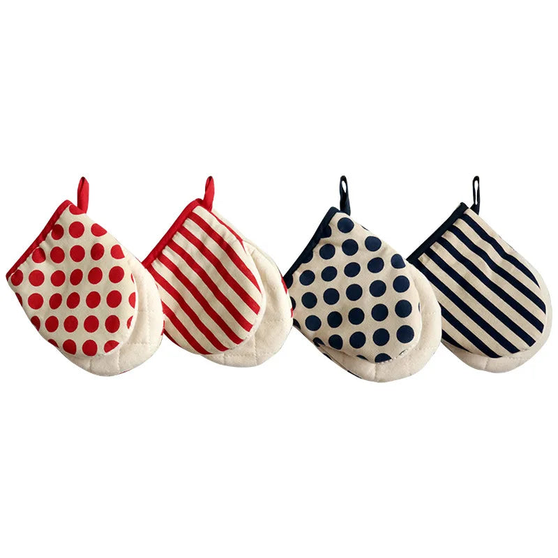 Gants de cuisine Gants anti-chaleur japonais Gants pour micro-ondes Gants isolants thermiques en coton