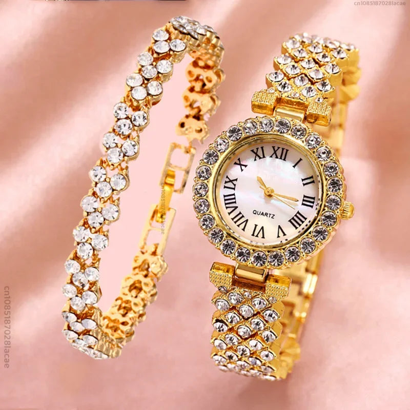 Women’s Quartz Watch & Bracelet Set