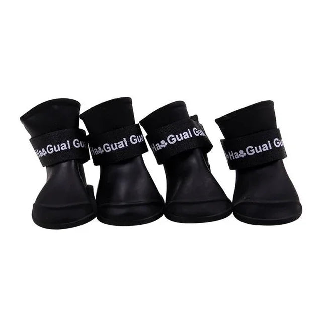 Pet Dog Rainshoes Waterproof Silicone Dog Shoes Anti-skid Boots For Small Medium Large Dogs Cats Rainy Days Appear Pet Supplies