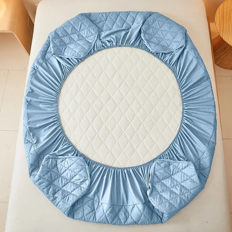 Waterproof Mattress Protector Embossed Bed Mattress Cover Soft Breathable Fitted Mattress Pad Cover 120/150/180/220x200 Washable