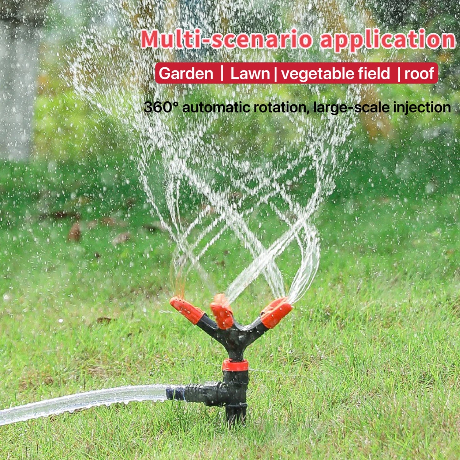 Garden  Rotary  Water Sprinkler Agriculture Watering 360 Degrees Automatic Sprinkler Irrigation  lawn sprinkler  1 Pc