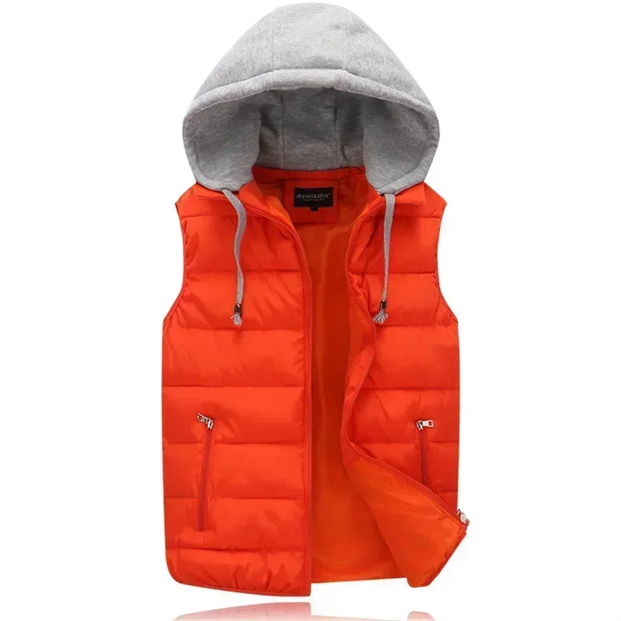 Men’s Hooded Padded Vest – Warm, Stylish & Perfect for Winter
