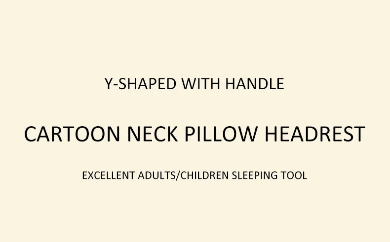 CuteY Shape Kids Travel Safety Pillow Car Seat Neck Pillow Car Sleep Long Distance Travel Pillow Head Pillow Support Kids Adults