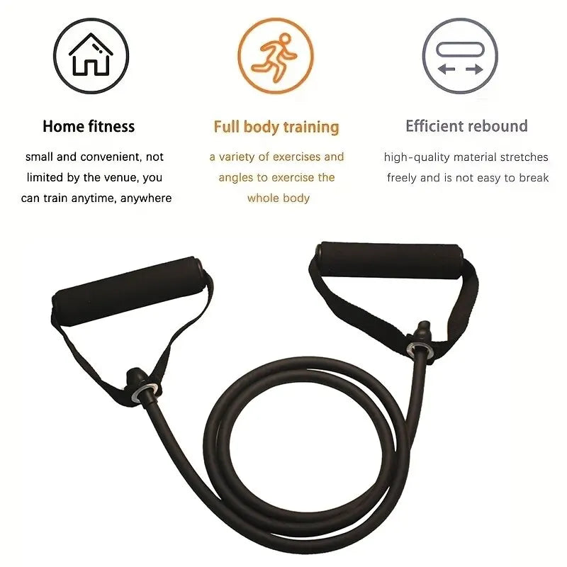 Bandas de resistencia con asas, bandas de ejercicio, bandas de entrenamiento con asas para hombres y mujeres, equipo de entrenamiento de fuerza en casa