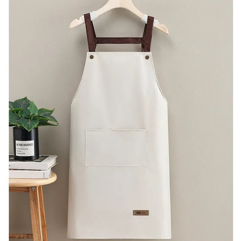 Tablier de cuisine unisexe en toile imperméable et ajustable, idéal pour les chefs, les serveurs et les cadeaux