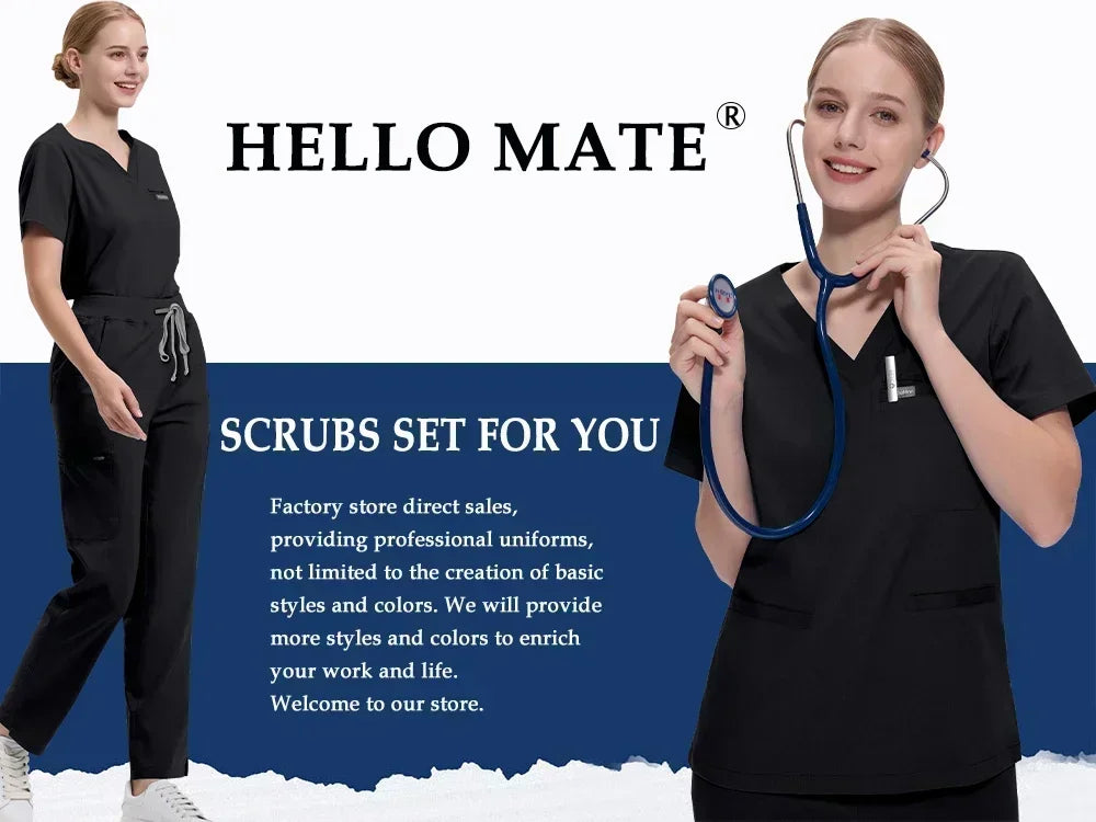 Wholesale Dentistry Workwear Operating Room Work Scrubs Set Hospital Doctor Clothes Medical Nurse Uniforms Clinical Surgery Suit