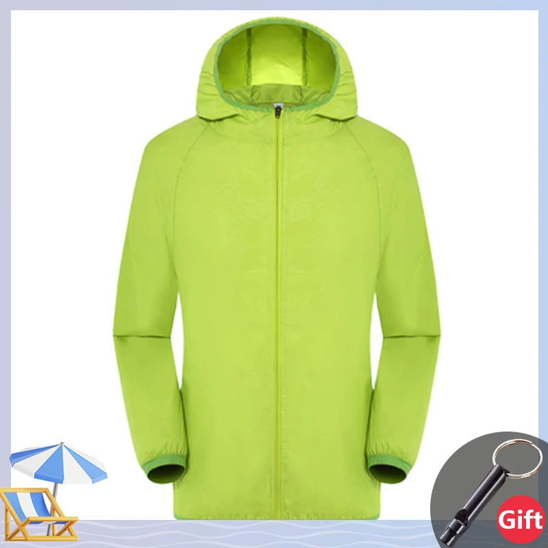 Ultralight Rainproof Windbreaker Jacket Breathable Waterproof Windproof Women Men Casual Camping Top Fishing Cycling Slim Coat