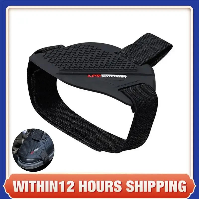 Anti-Slip Waterproof Motorcycle Gear Shifter Pad Cover for Men Durable Motocross Boot Protector Adjustable Shoe Guard Protection