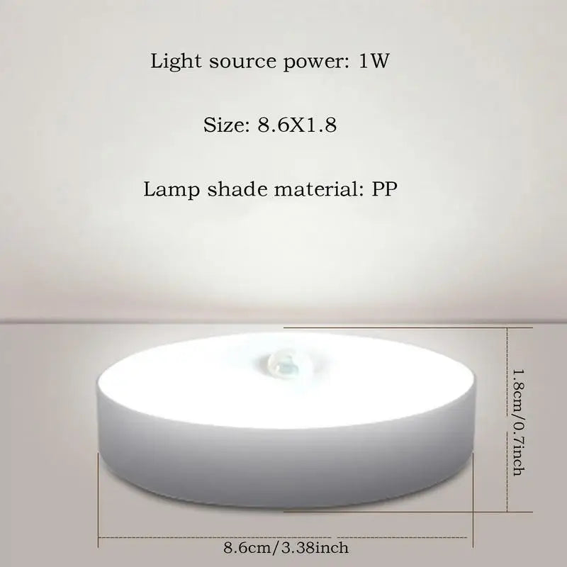 Motion Activated Night Light LED Action Detector Lights For Inside USB Smart Human Body Sensor Closet Lighting Decoration