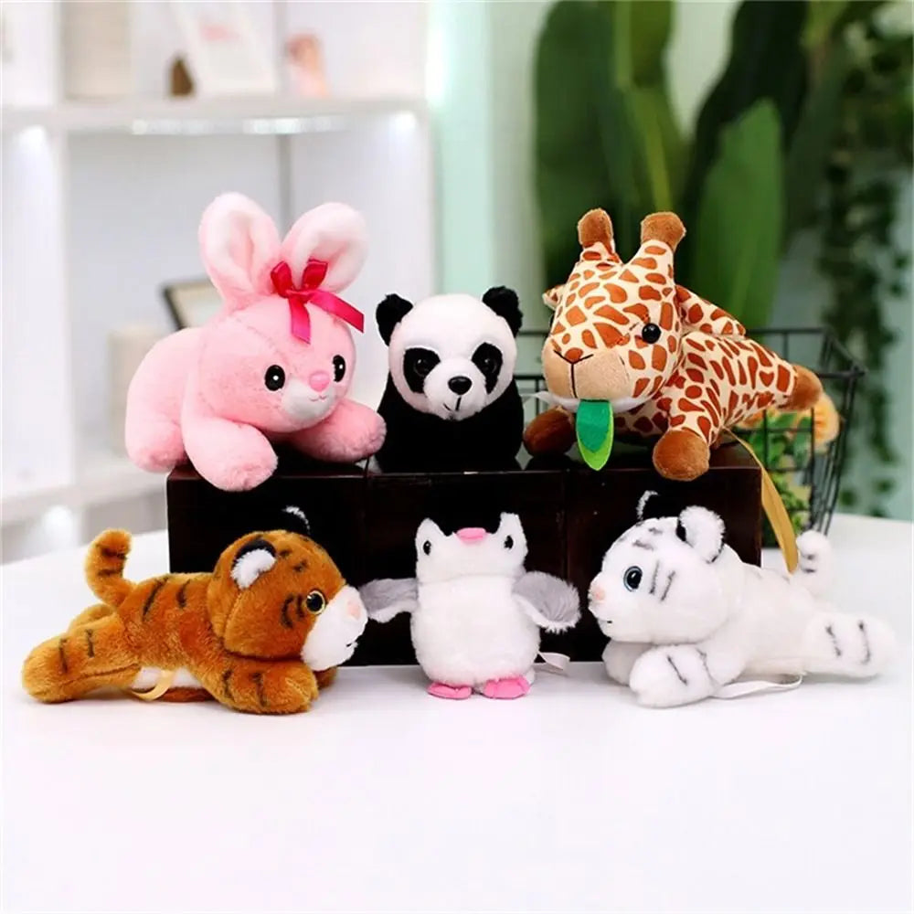 Stuffed Animals Magnetic Shoulder Plush Raccoon Clip on Shoulder Plush Doll Cute Vivid Decorative Animal Plush Toy Kids Gift