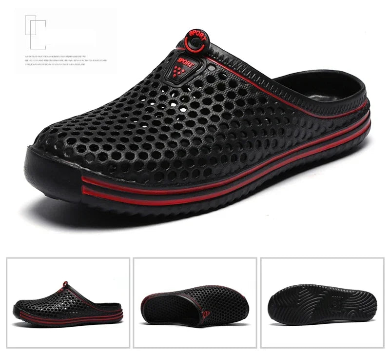 Chaussures de plage unisexes ajourées pour homme et femme, sandales de plage décontractées, tongs antidérapantes, pointures 36 à 45