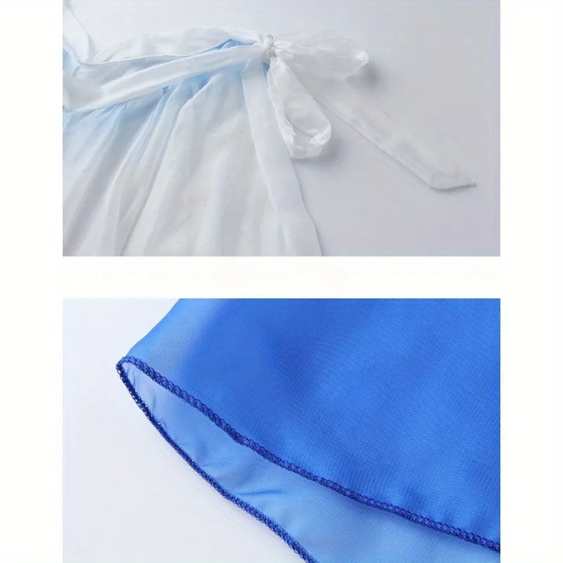 Dance Skirt - Contemporary Ballet Modern Dance Practice Skirt,Adjustable Waist Tie for Performances