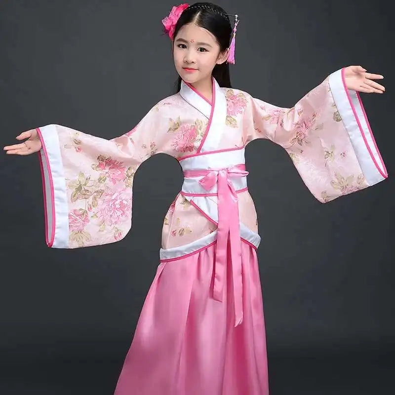 Disfraz de Hanfu Yukata para Niñas