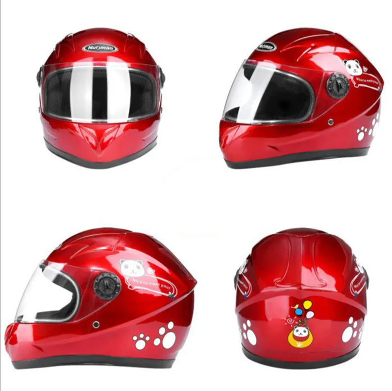 Kid Child Motorcycle Helmet Detachable Full Face Helmet Suitable All Seasons Children Sports Safety Protection Helmets