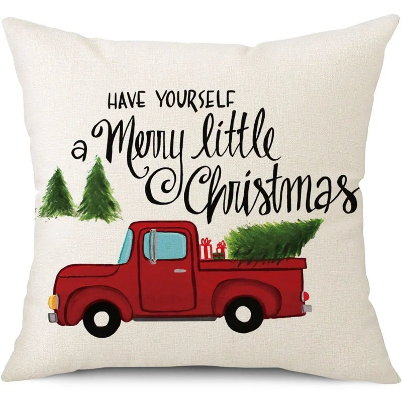 Funda de cojín Feliz Navidad – Encanto festivo para tu hogar