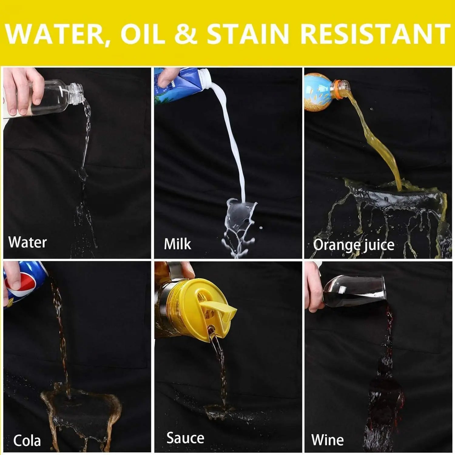 Tabliers de cuisine pour femmes et hommes, tabliers de travail pour grillades, restaurants, bars, boutiques, cafés, salons de beauté, studios de manucure, uniformes, livraison directe