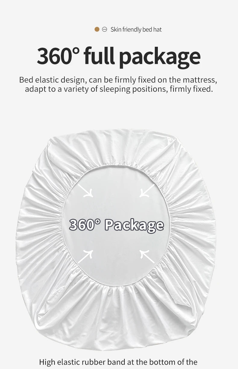 Double Bed Sheets Couple Elastic Fitted Sheet  Microfiber  Ultra-Soft Hotel Luxury Mattresses cover Queen single king Size