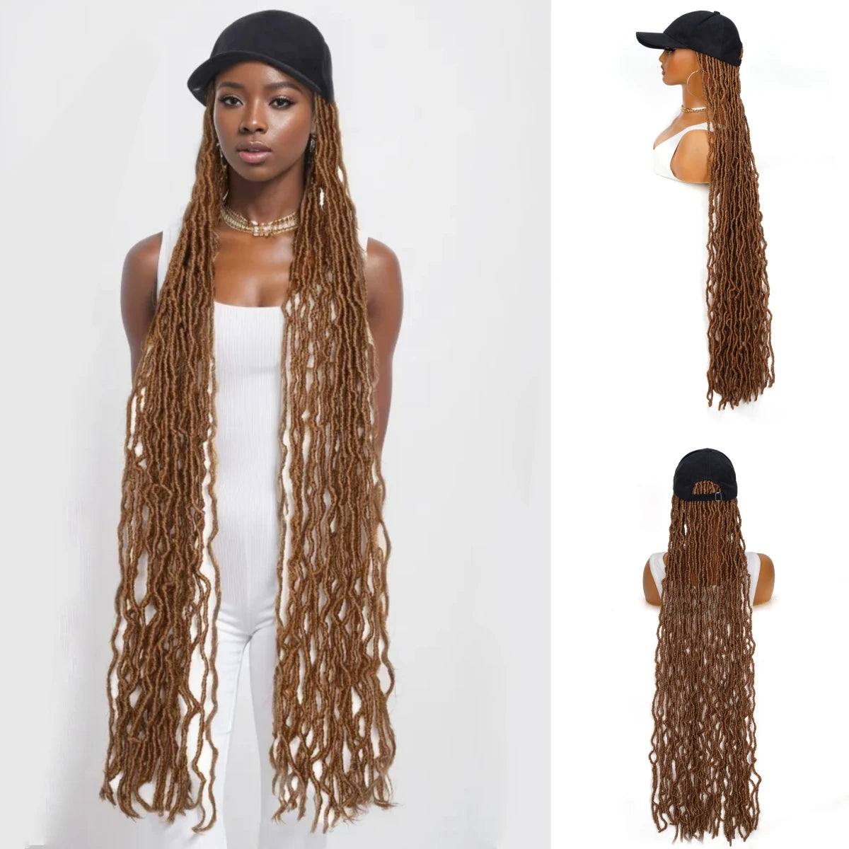 Peluca con diadema Ombre Twist