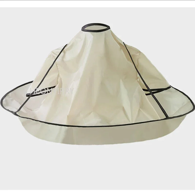 1 capa de corte de pelo impermeable para adultos, paraguas plegable, capa de peluquería, salón de belleza, capa para el cabello