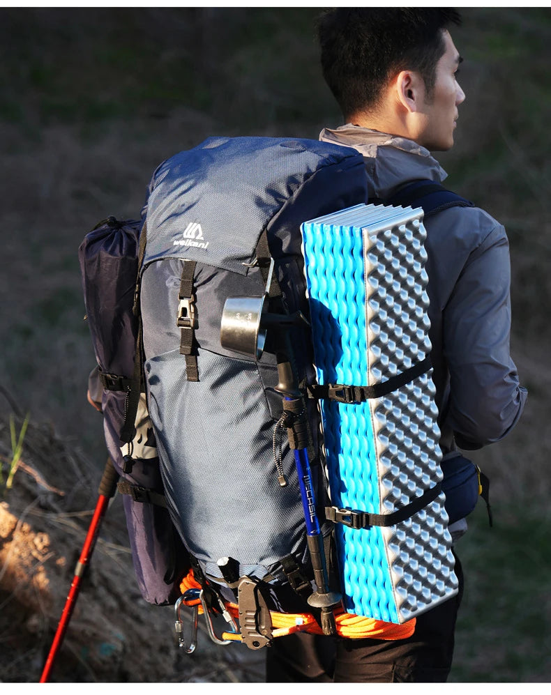 Hiking Backpack With Rain Cover Outdoor Camping Climbing Trekking Bag Large Sport Gear Organiser Daypack Travel Luggage Rucksack