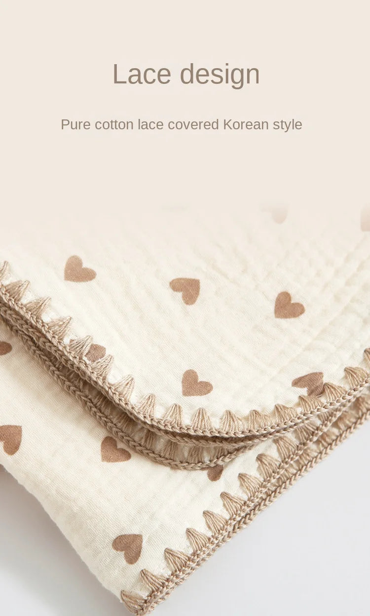 Mantas de bebé para camas, 4 capas de algodón, muselina, ropa de cama, accesorios para bebés, toalla de baño para recién nacidos, madres e hijos