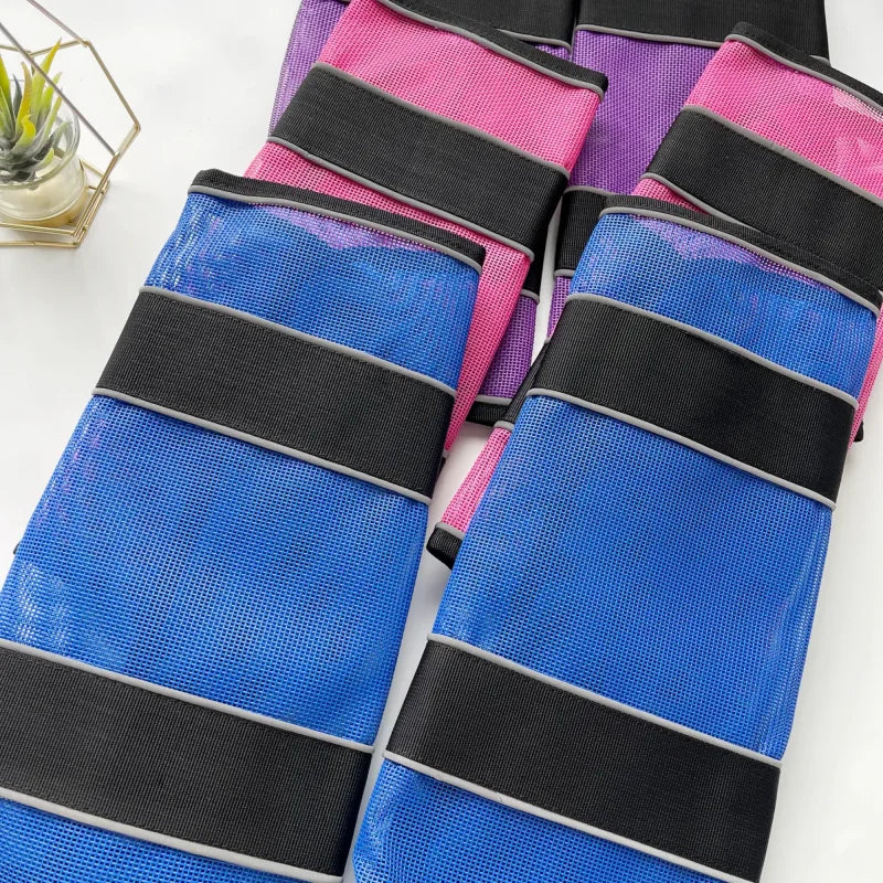 Fournitures de soins pour chevaux, fournitures équestres, conception réfléchissante anti-moustiques, housses de protection pour les jambes des chevaux, protège-jambes pour chevaux