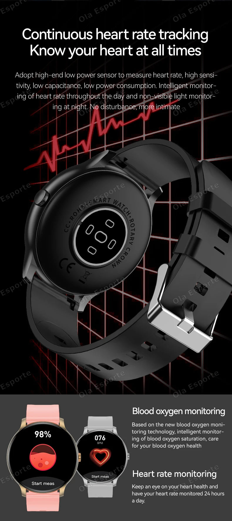 New Smart Watch Men Women Full Touch Screen Sport Fitness Watch IP67 Waterproof Bluetooth Android IOS Smartwatch For Xiaomi