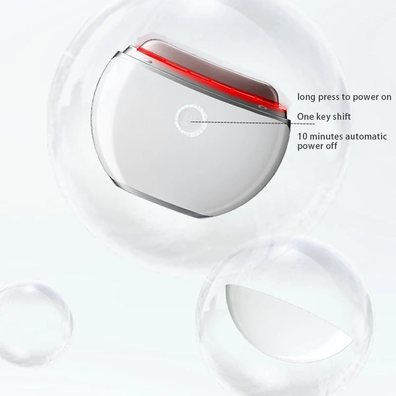 Electric Scraping Beauty Instrument Face Shoulder And Neck Scraping Plate Hot Compress Vibration Light Therapy Meridian Brush