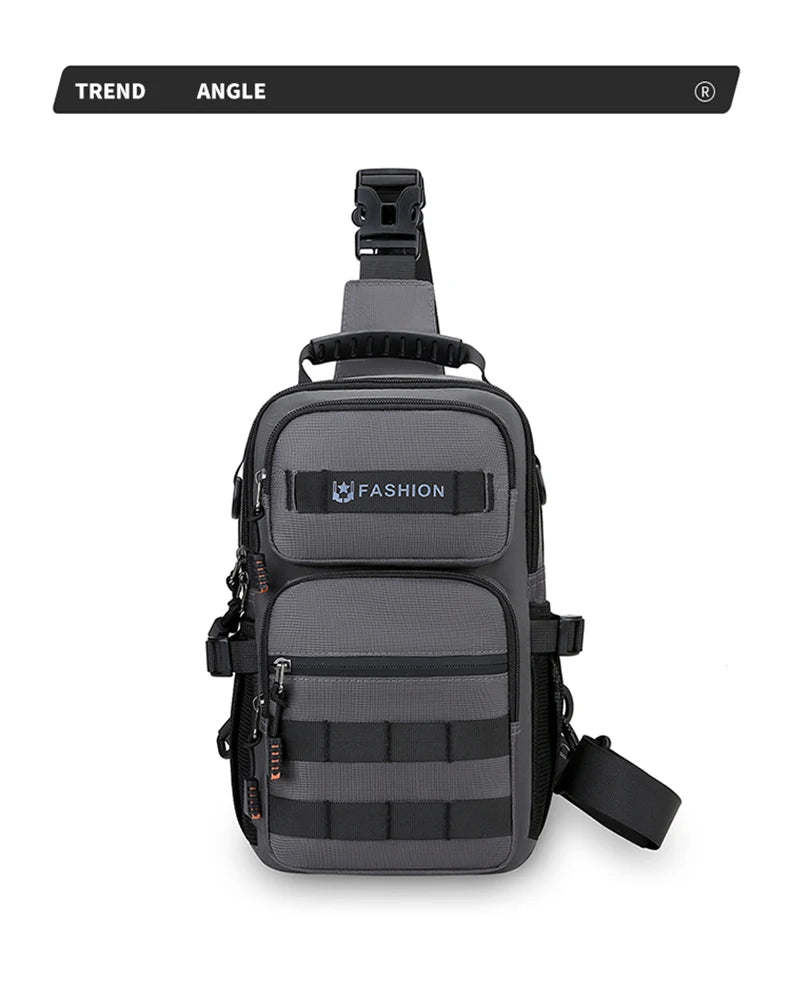 Hiking Chest Bag Travel Multifunctional Molle Backpack Lightweight Handbag Outdoor Cycling Climbing Rig Pouch Large Funny Pack