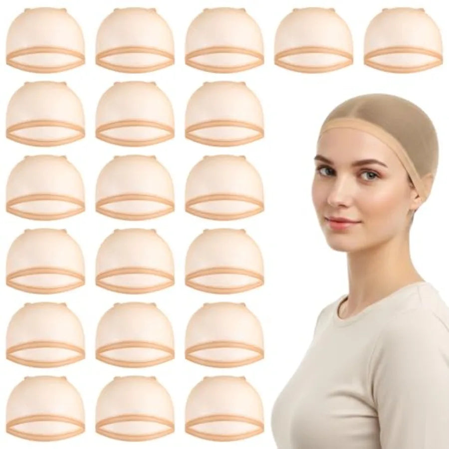 20Pcs Wig Cap, Ultra Thin Wig Cap for Women, Hair Nets for Lace Front, Stocking Caps for Women