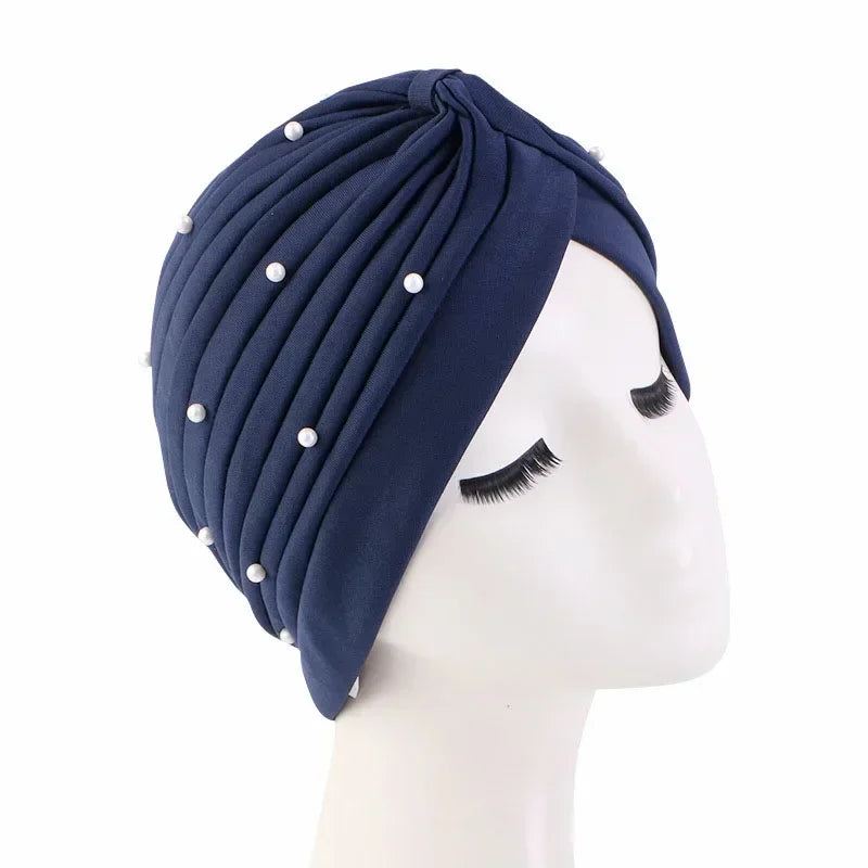 Sombrero turbante indio nuevo con nudo y lazo para mujer, hijab musulmán, pañuelo africano para la cabeza, gorro, gorro para pérdida de cabello, gorro de quimioterapia, pañuelos para la cabeza