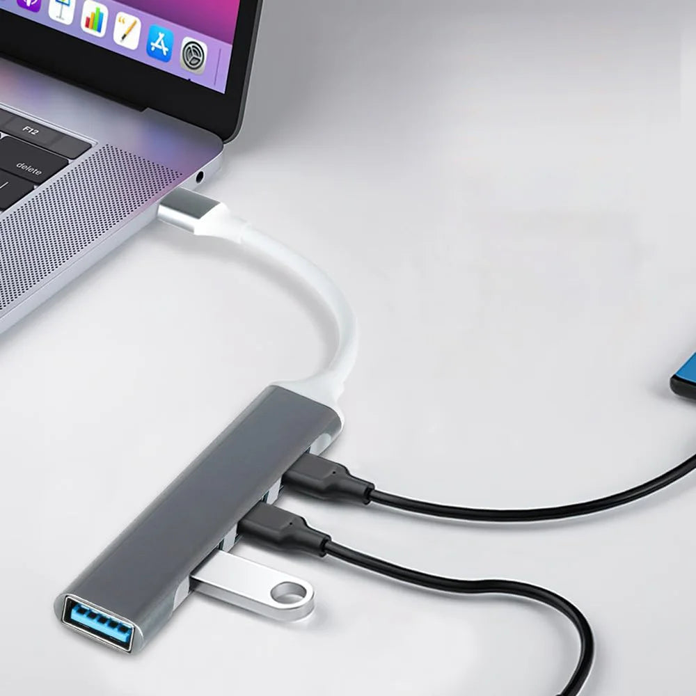 USB Hub, 4 Port USB Hub , Ultra-Slim USB Hub Dongle Expander for Laptop, Xbox, Flash Drive, HDD, Keyborad, Mouse