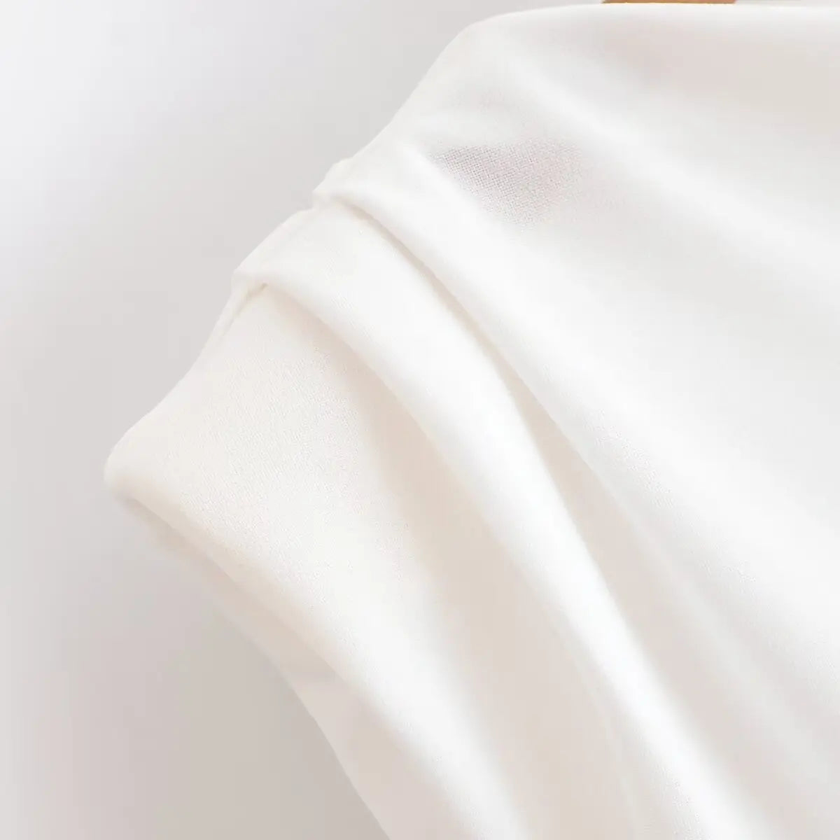 Women's Tops T-shirt Summer New Chic Slim Ruched Fashion Joker Summer T-shirt Tops Women's Street Fashion Youth Travel Tops