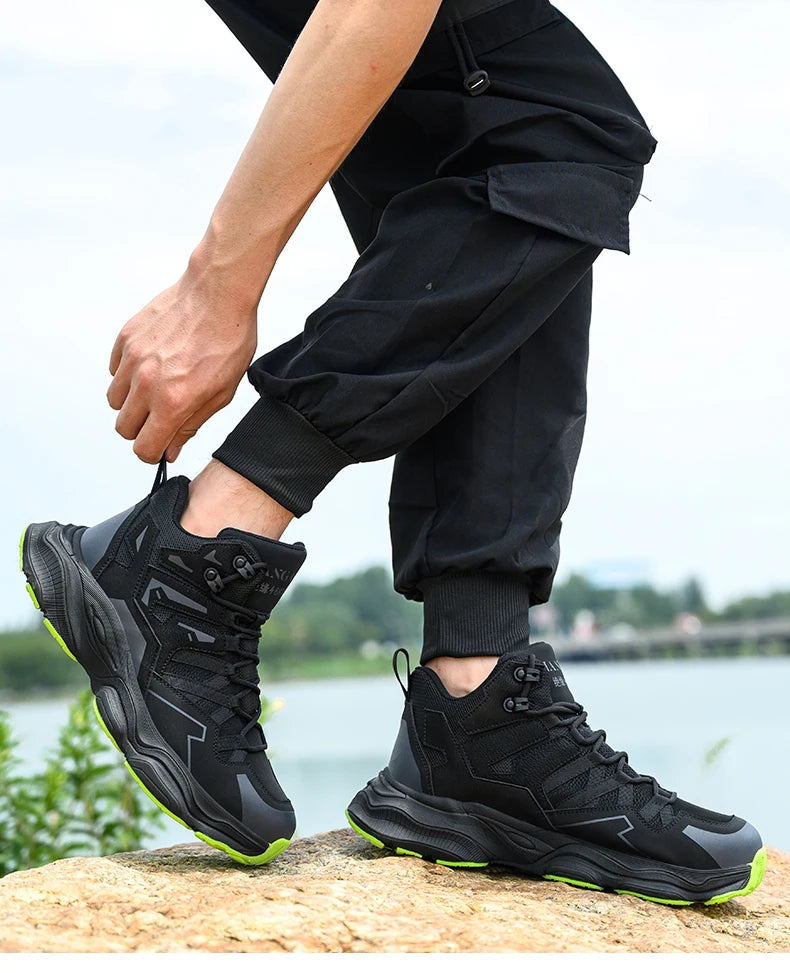 Work Safety Shoes For Men Breathable Indestructible Boots Non-slip Industrial Construction Shoes Male Footwear Protective Boots