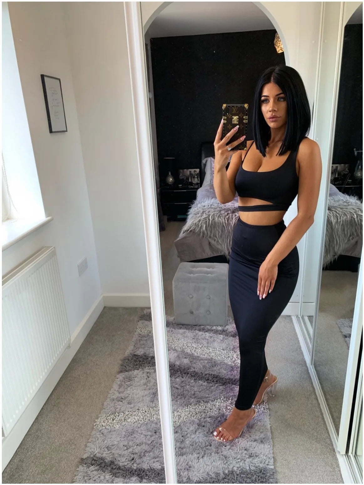 Summer New Women's Skirts Sets Strapless Cutout Crop Top+High Waist Stretch Tight Skirt Sets Fashion Lady Sexy Two-Piece Outfits