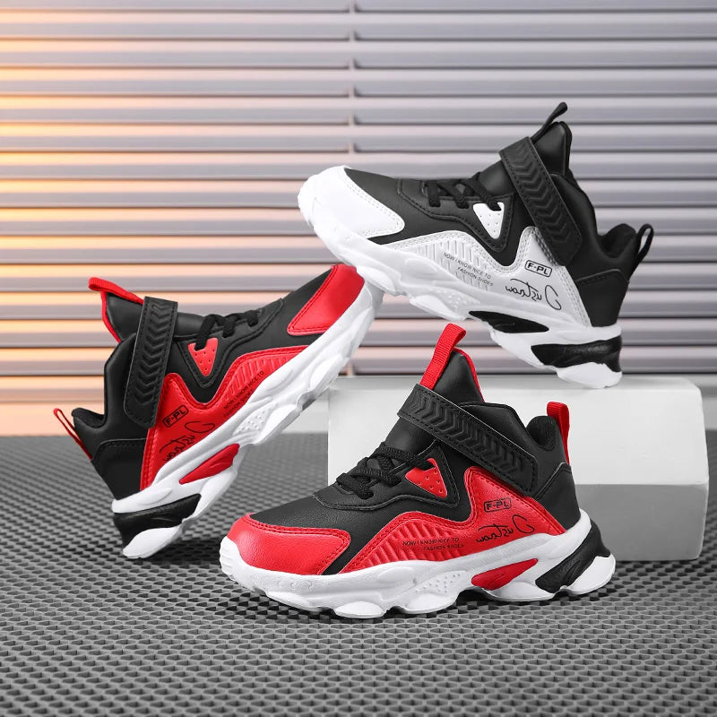New Youth Leather Face Seasonal Outdoor Sports Shoes Basketball Shoes