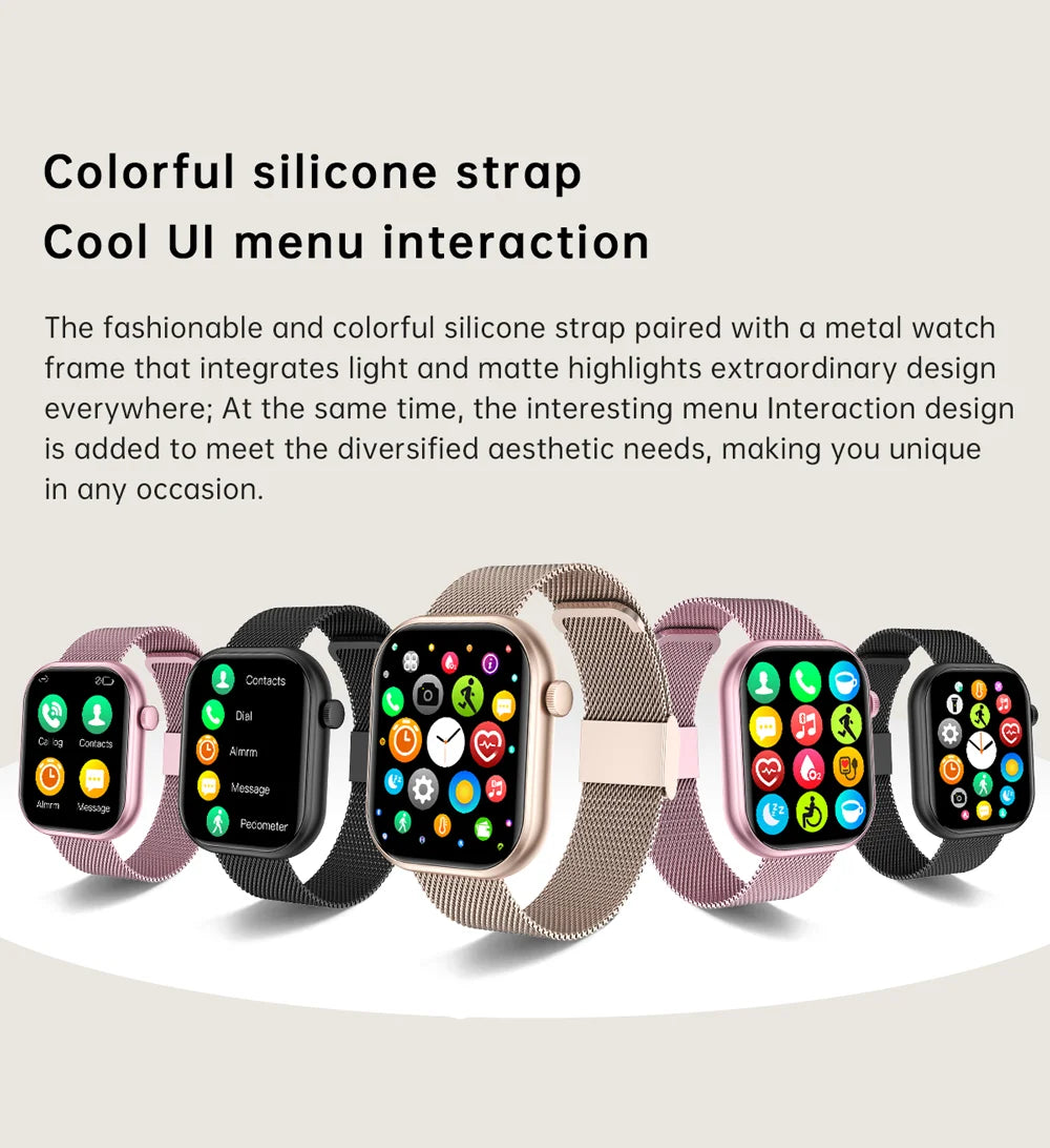 2025 New Smart Watch For Women Full Touch Screen Bluetooth Call Waterproof Sport Fitness Tracker Lady  Watches Smartwatch Men