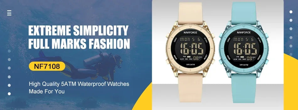 NAVIFORCE Women Watches Luxury High Quality Quartz Watch Ladies Creative Clocks Waterproof Female Wristwatches Relogio Feminino