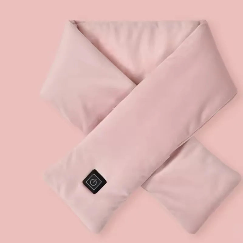 Écharpe chauffante USB pour femmes et hommes, 3 niveaux de température, polaire lavable, chauffe-cou électrique, piles non incluses, idéale pour le camping