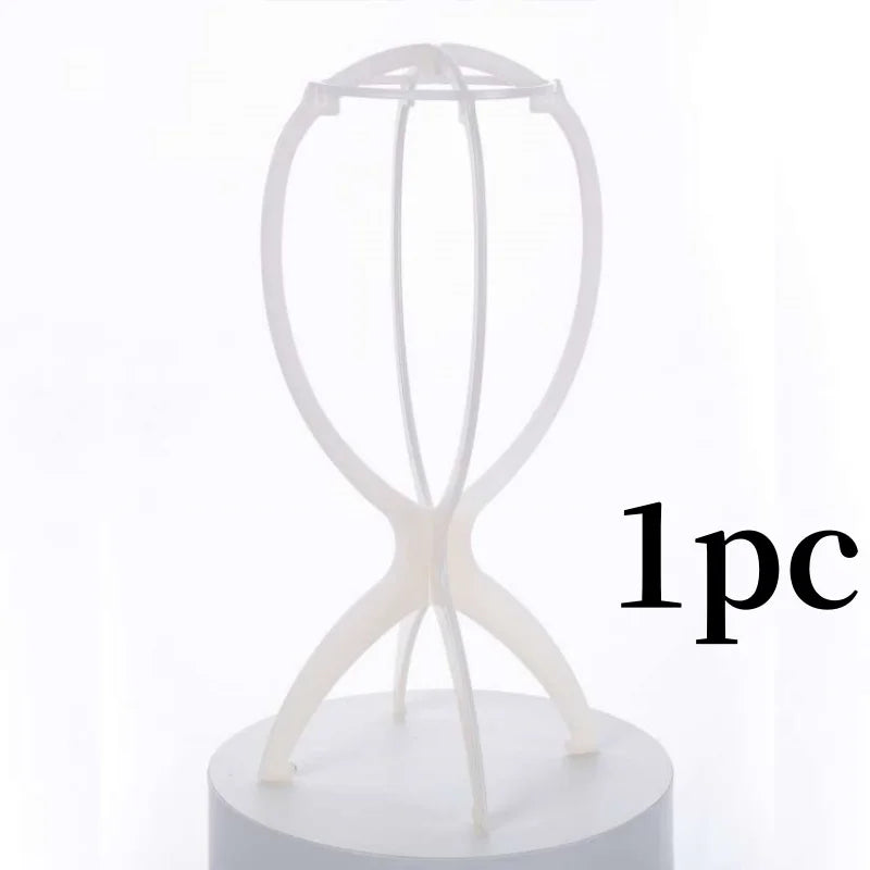 10pcs Wig Stand Durable Easy Assembly Wig Cap Holder Portable Plastic Hair Hat Displaying Stand Ideal for Home Salon Travel Use