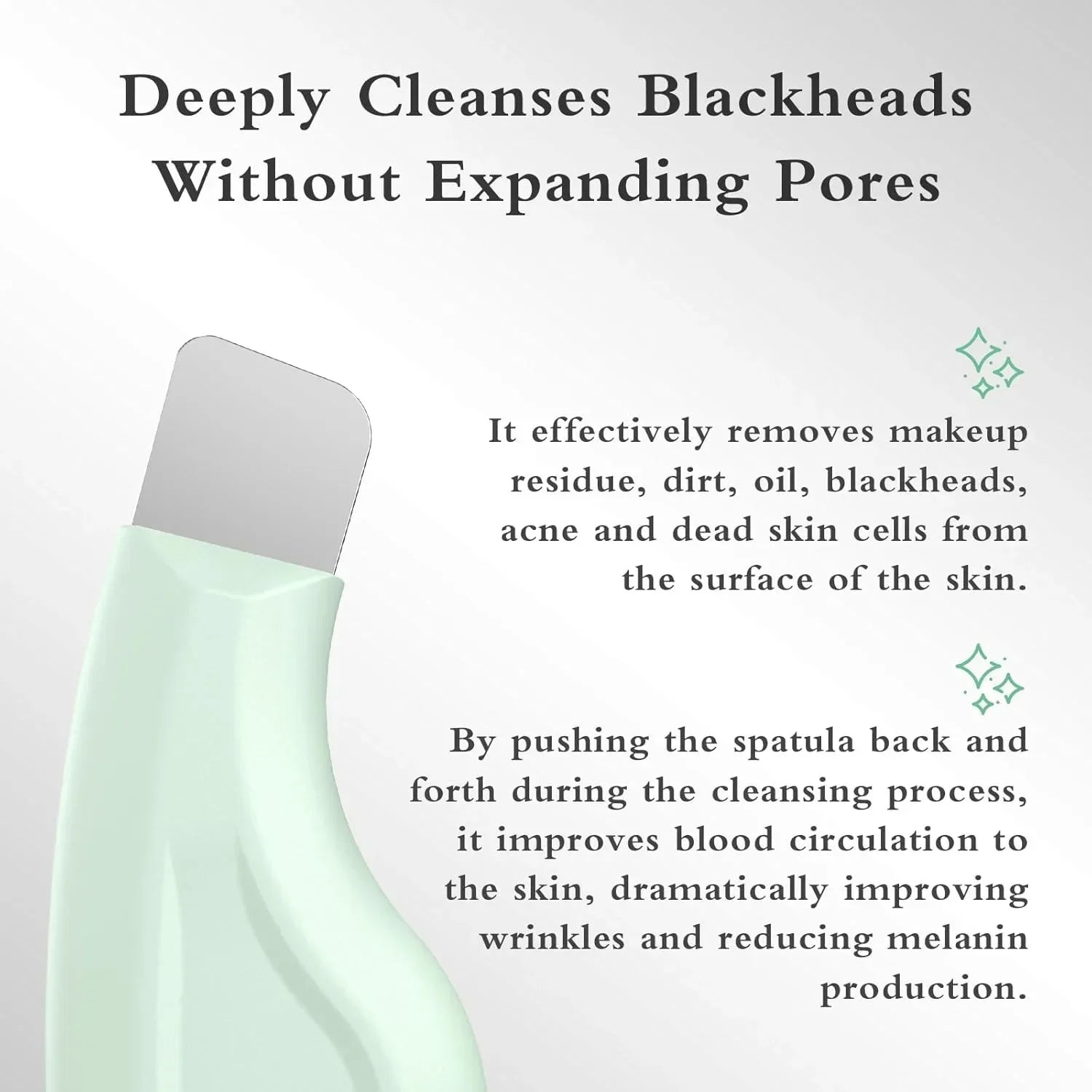 Blackhead Remover Tool for Face Nose Face Spatula for Facial Cleansing Silicone Face-Scraper Mild and Safe Skin Care Tool