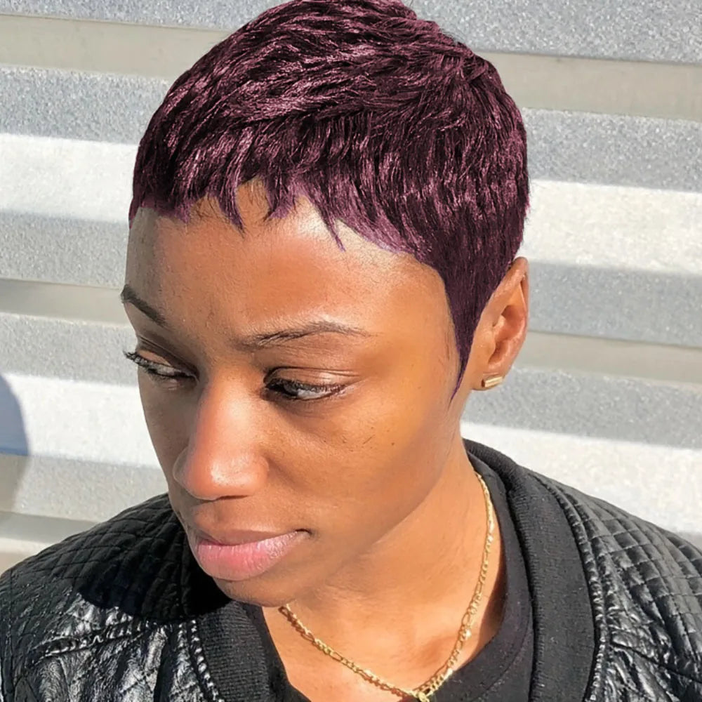 Curly Wave Pixie Wig