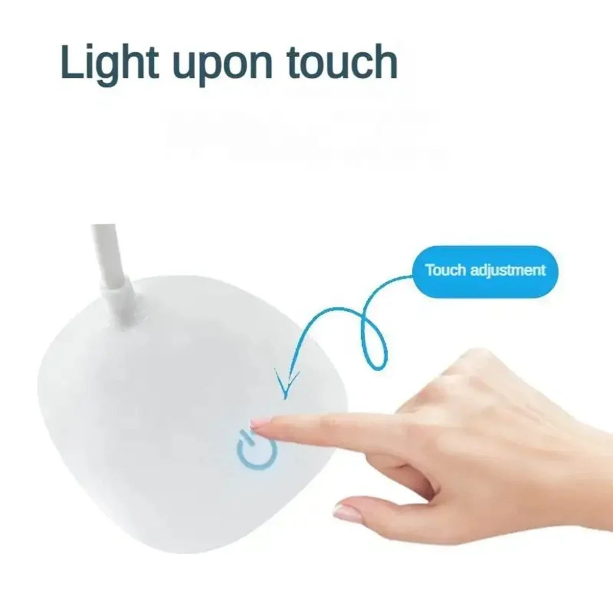 Lámpara de Escritorio LED de Lectura, Lámpara de Escritorio Portátil, Luz de Mesa con Carga USB, Atenuación Táctil, Protección Ocular para Estudiar, Iluminación para Habitación u Oficina
