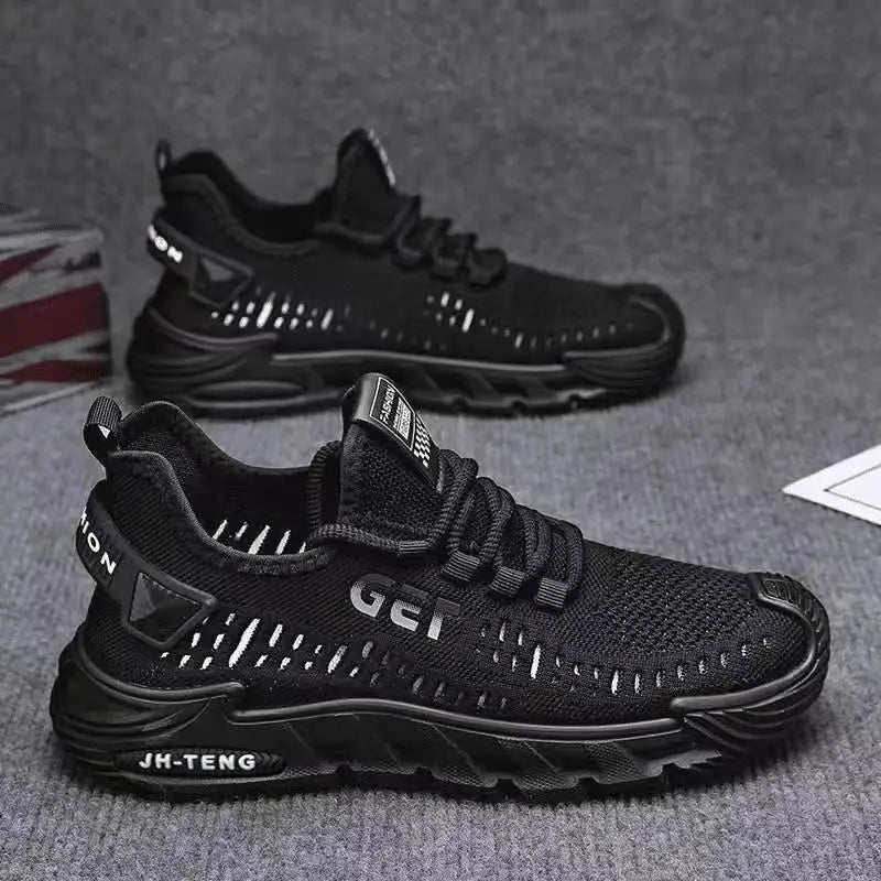 Men's Work Shoes 2025 New Sle Breathable Slip-On Anti-Slip Wear-Resistant Casual Sports Shoes Thick Bottom Labor Protection