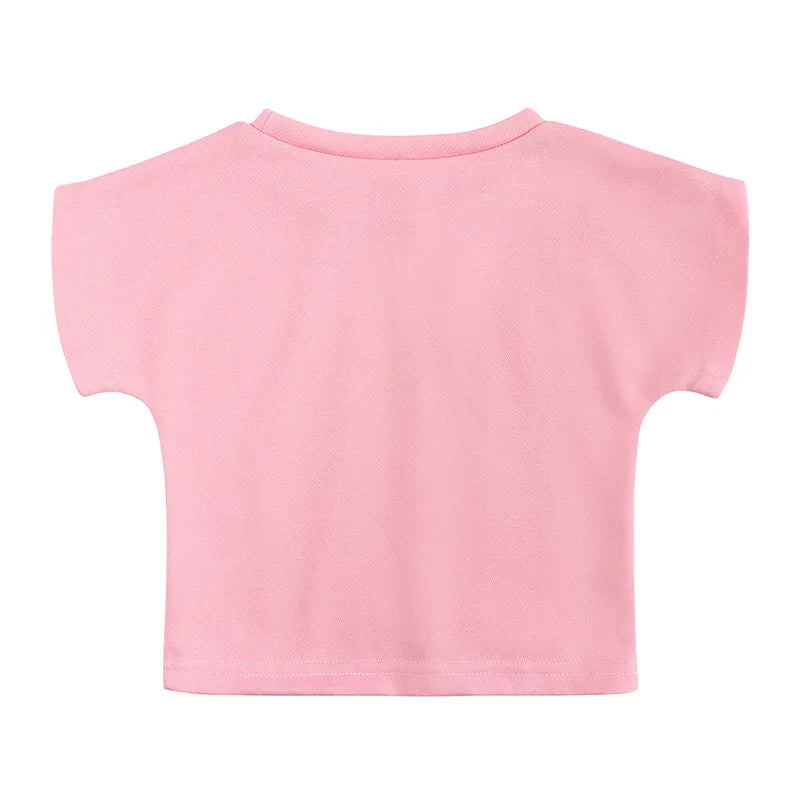 Kids Clothes Children's Clothing Baby Summer Short-Sleeved Hoodie Top+Pants Two-Piece Casual Sports Toddler Girl Outfit Set