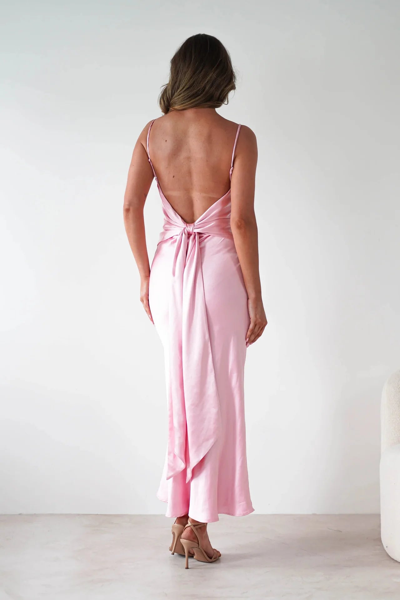 New Dresses  Woman Fashion Summer Women's Clothing Sexy Halter Satin Fashion Strappy Skirts